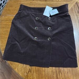 Anne Klein Dark Brown Mini Skirt